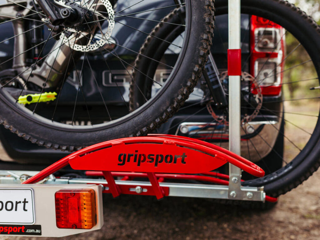 Gripsport Urban+ 2-Bike Tow Bar Rack with Integrated Ramps & Light ...
