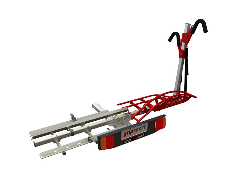 Gripsport Urban+ 2-Bike Tow Bar Rack with Integrated Ramps & Light Assembly