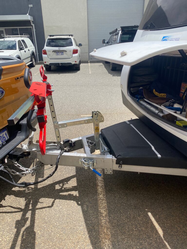 Rvs Boot Railing Fitting a Gripsport van rack to vans with large front boots like Jayco ...