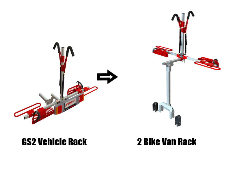 Gripsport GS2 Vehicle Rack to Van Rack Conversion Kit