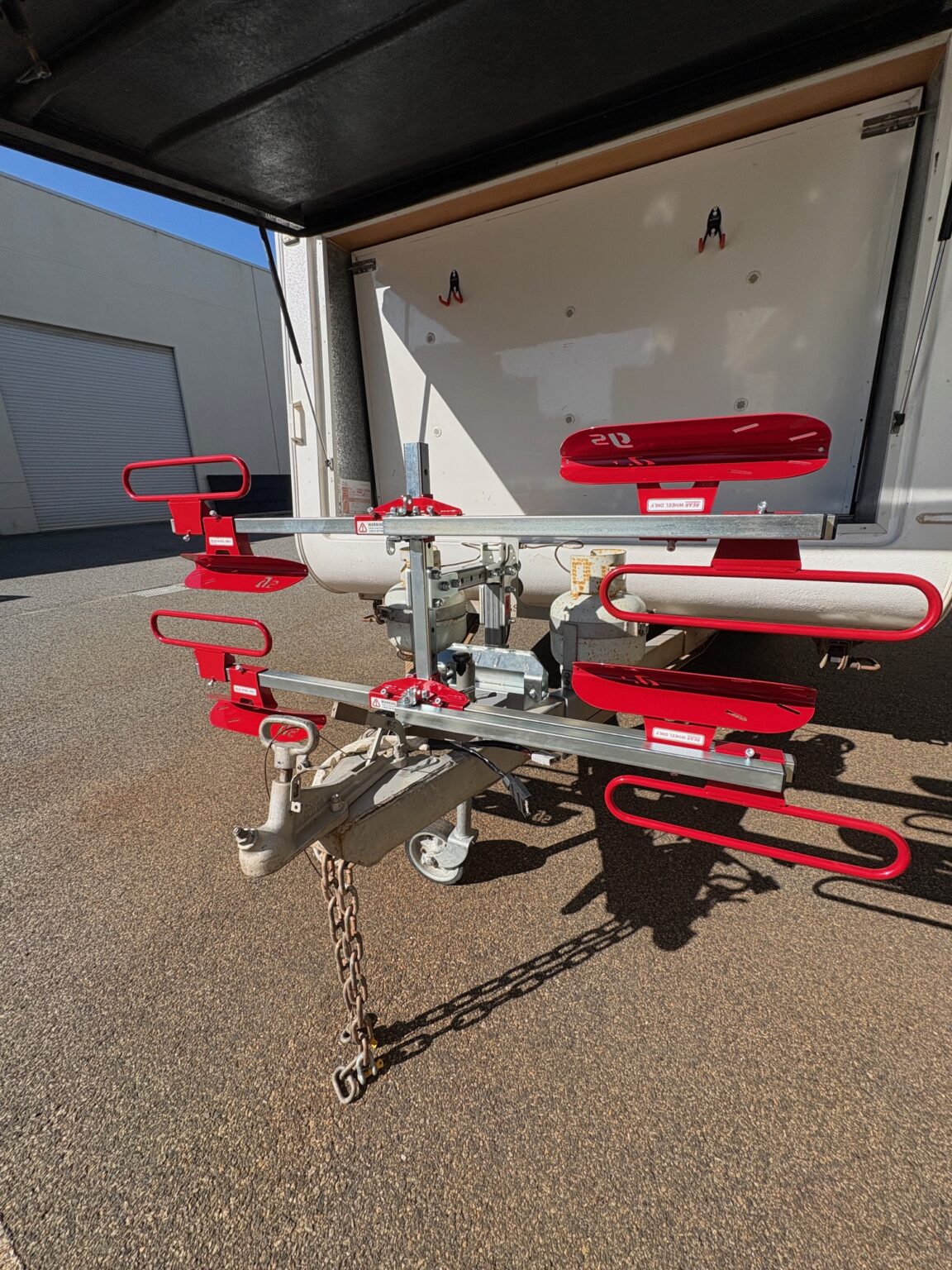 GripSport Van Rack 3 Bike with Bush Chook Tilting Mid Post Bolt on ...